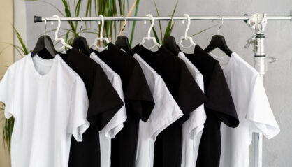 black and white tshirts