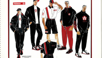 Texaco Uniform Designs From 1980s
