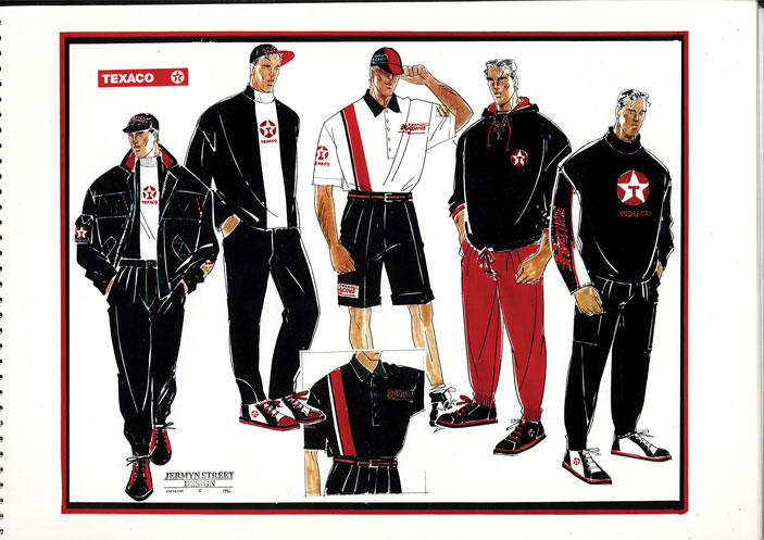 Texaco Uniform Designs From 1980s