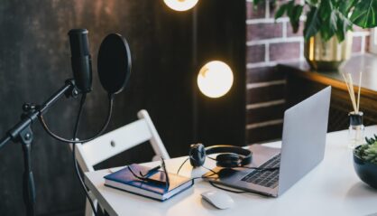 Equipment for sustainable fashion podcasts