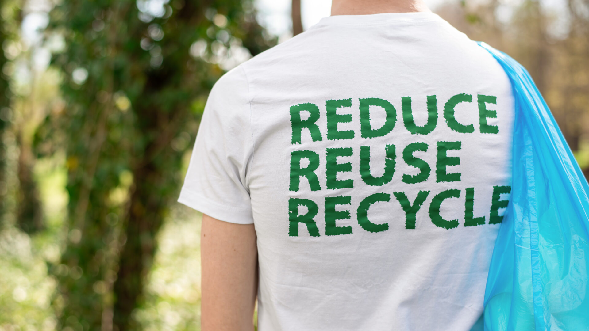 reduce reuse recycle on t-shirt
