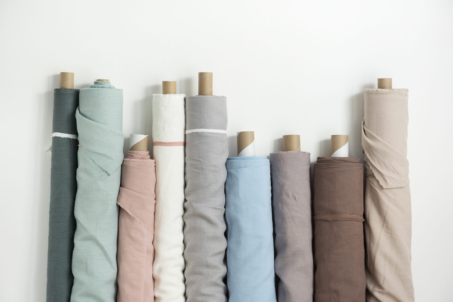 Rolls of linen
