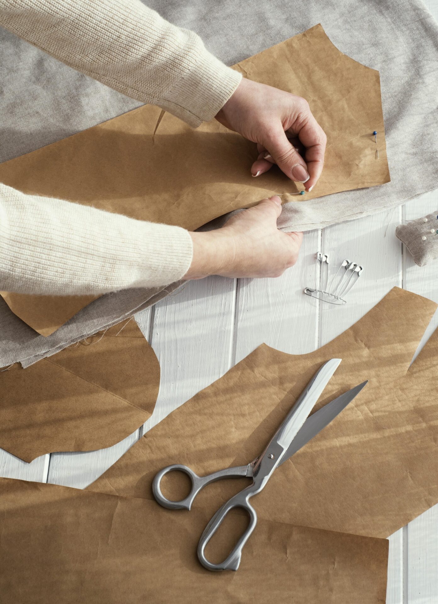 scissors and seamstress, custom uniforms
