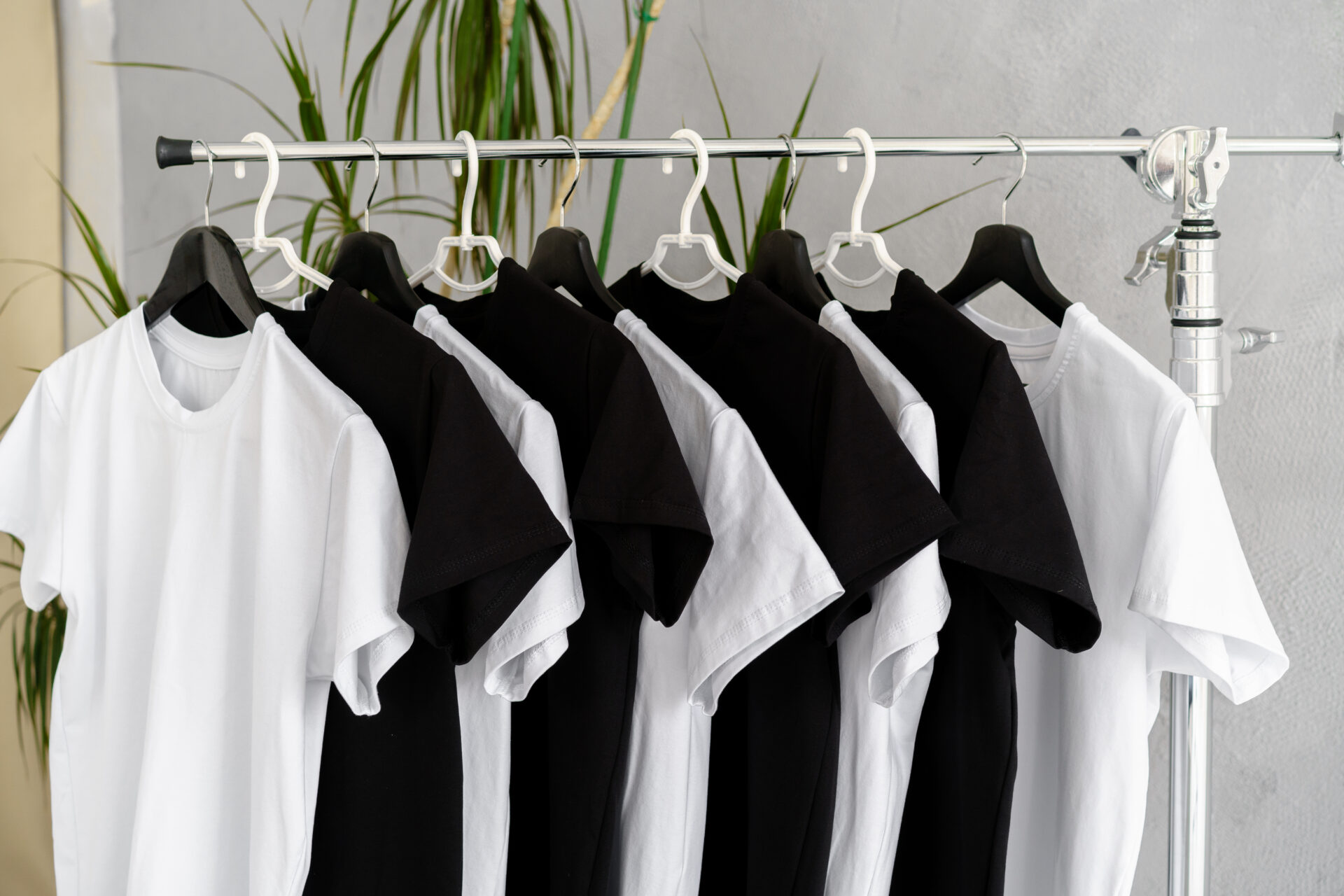 black and white tshirts